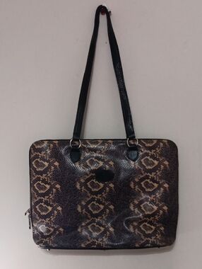 Italian Terrida Snakeskin Vintage Briefcase Bag